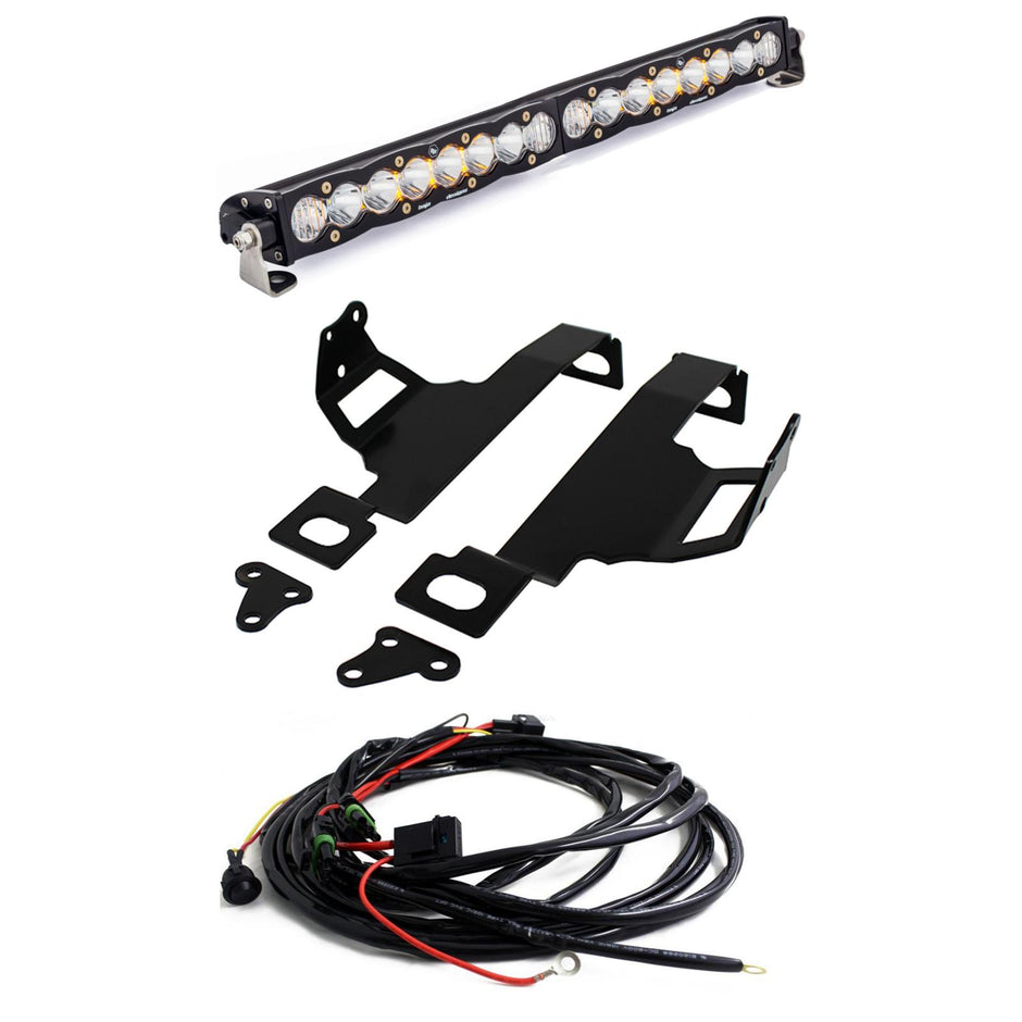 S8 20 Inch Bumper Light Kit - '11-16 F-250/350 Super Duty (Driving/Combo; Clear)
