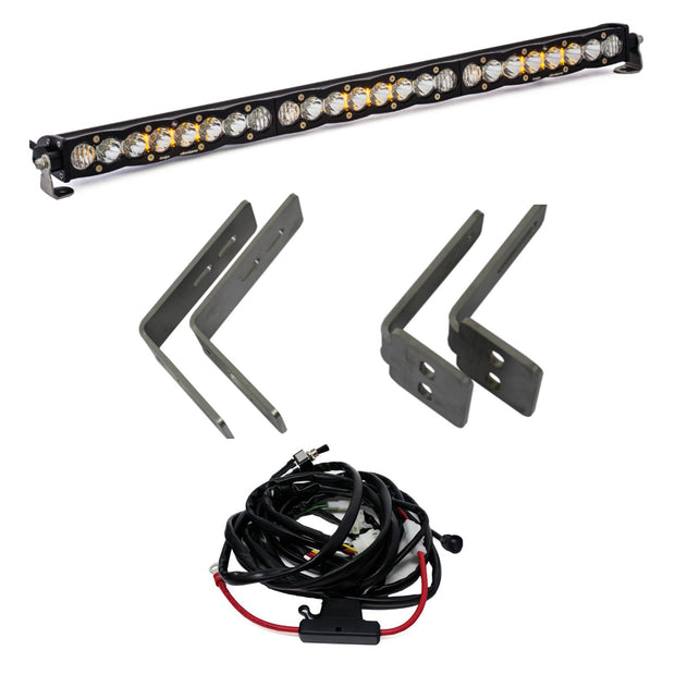 S8 30 Inch Grille Upper Light Kit - '11-16 F-250/350 Super Duty (Driving/Combo; Clear)
