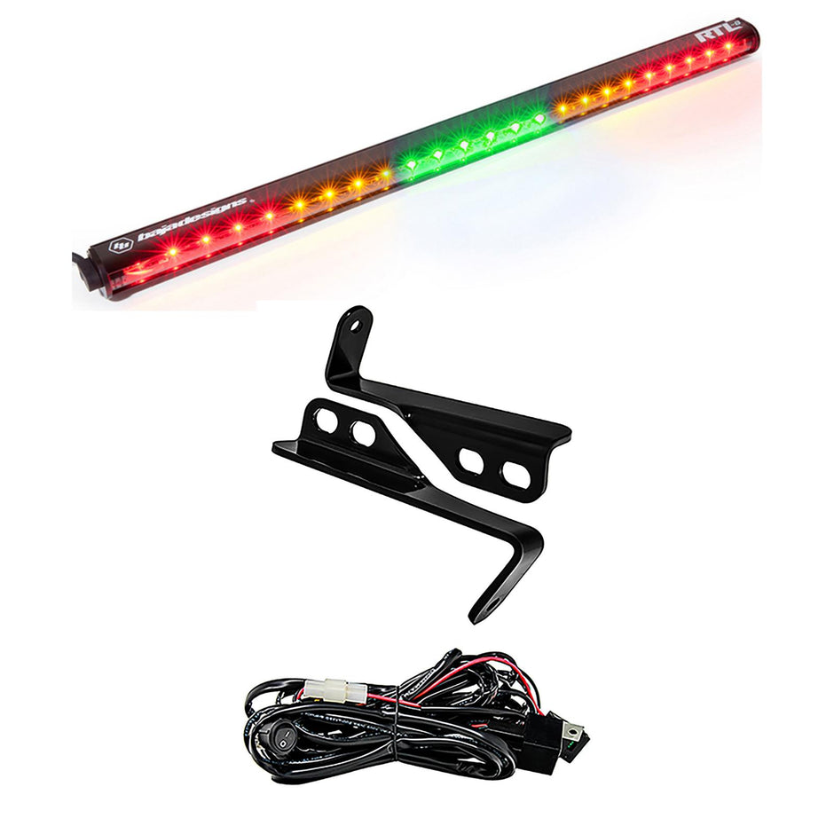 RTL 30 Inch Rear Light Kit - '15-18 RZR; W/ 4-Seats (Green; No Turn Signal)