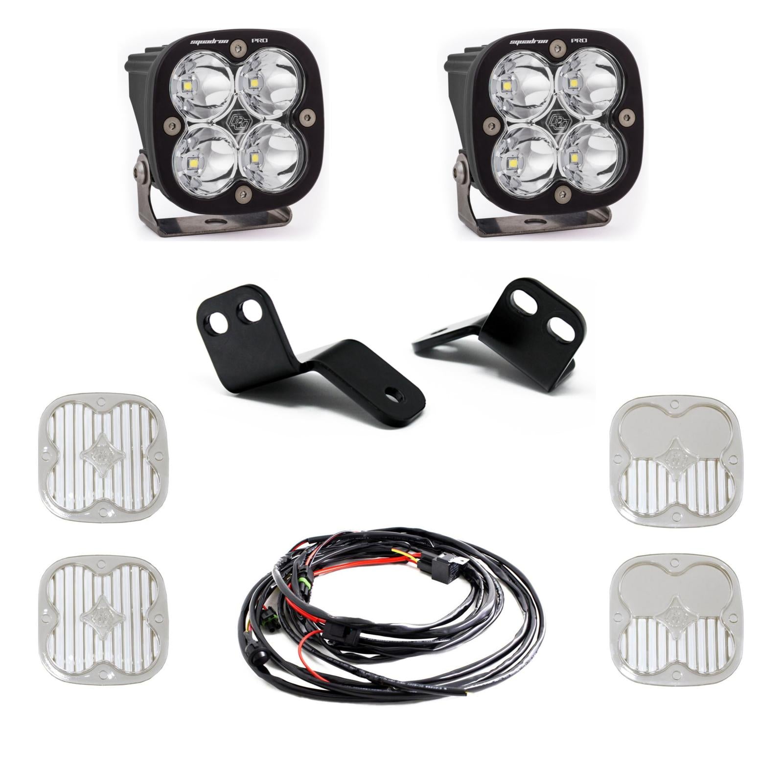 Squadron Sport A-Pillar Kit - '14-21 RZR XP 1000; XP Turbo; Turbo S (Spot; Clear)