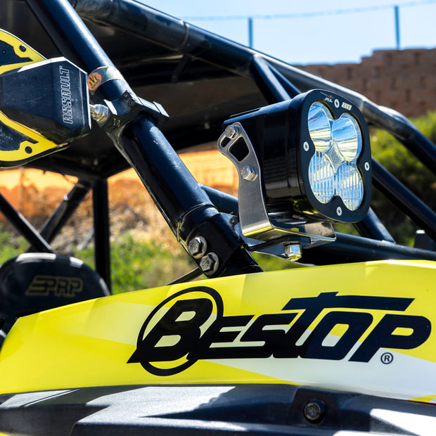 Squadron Sport A-Pillar Kit - '14-21 RZR XP 1000; XP Turbo; Turbo S (Spot; Clear)