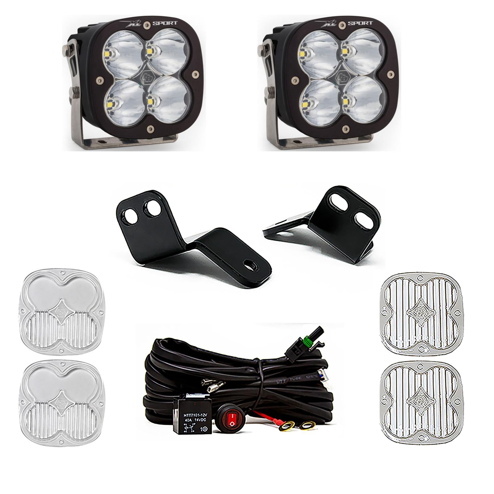 XL Sport A-Pillar Kit - '14-21 RZR XP 1000; XP Turbo; Turbo S (Spot; Clear)