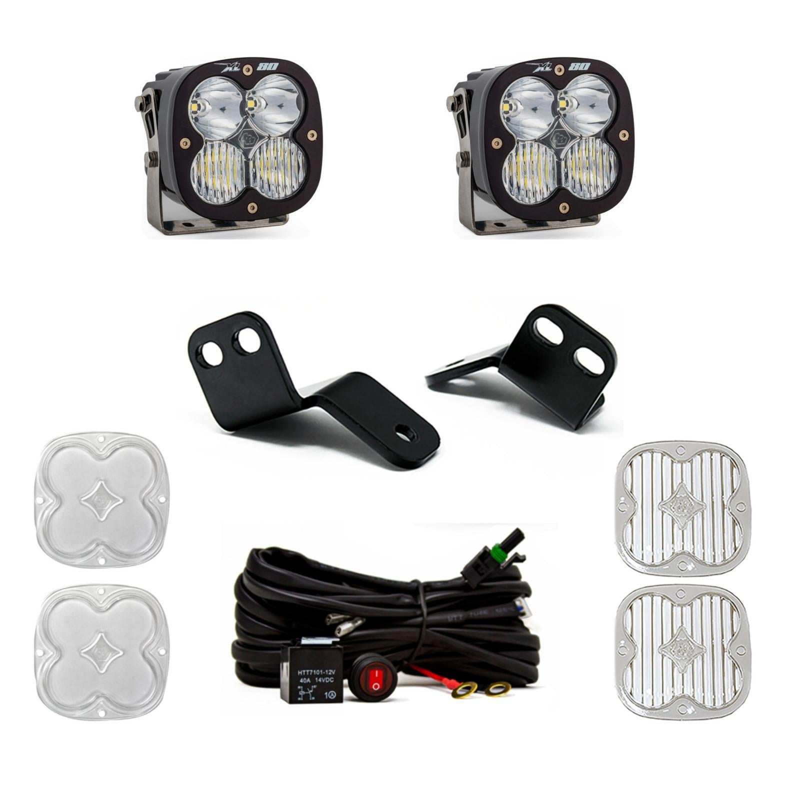XL80 A-Pillar Kit - '14-21 RZR XP 1000; XP Turbo; Turbo S (Driving/Combo; Clear)