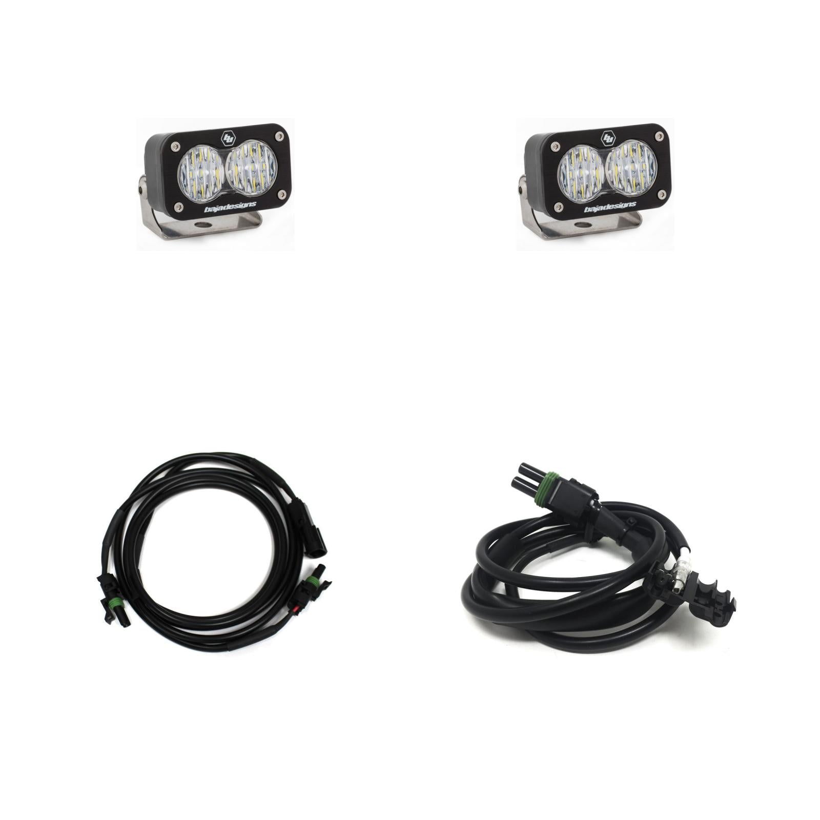 S2 Sport Dual Reverse Kit - GMC Sierra 1500 2019-26; 2500HD/3500HD 2020-23 (Wide Cornering; Clear)