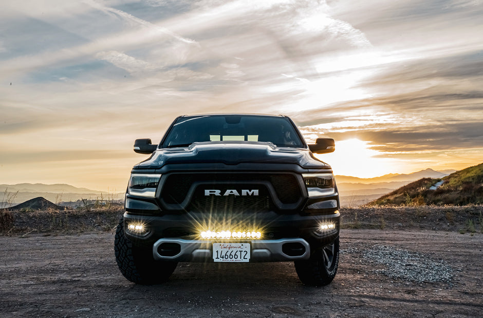 OnX6+ 20 Inch Bumper Kit - '19-24 1500 Rebel (Driving/Combo; Clear)