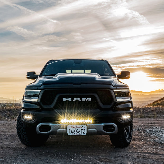 OnX6+ 20 Inch Bumper Kit - '19-24 1500 Rebel (Driving/Combo; Clear)