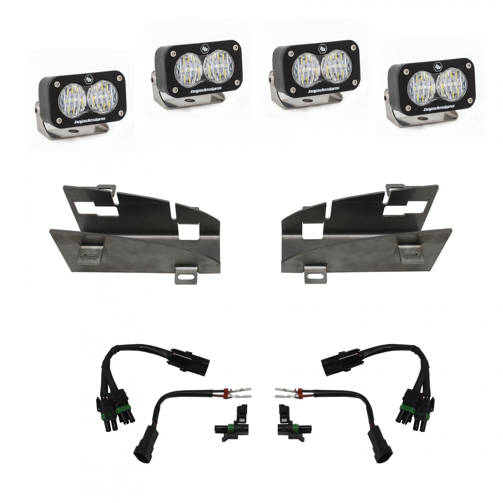 S2 Sport Dual Fog Pocket Kit - '19-24 1500 Rebel; '19-24 1500 Rebel; '21-24 1500 TRX (Driving/Combo; Clear)