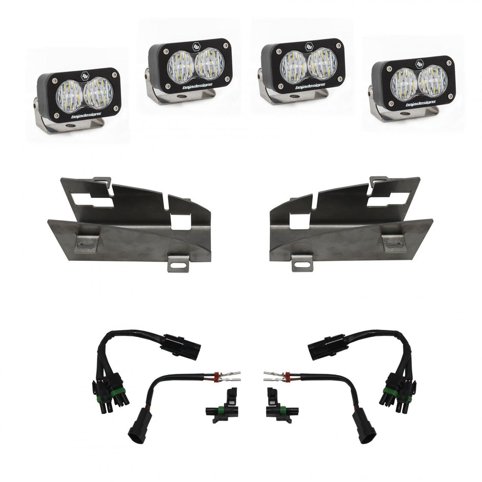 S2 Sport Dual Fog Pocket Kit - '19-24 1500 Rebel; '19-24 1500 Rebel; '21-24 1500 TRX (Driving/Combo; Clear)