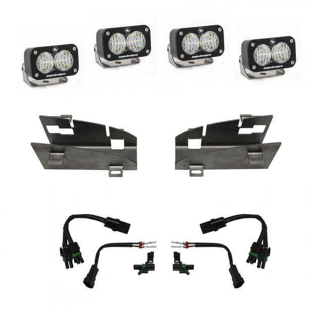 S2 Sport Dual Fog Pocket Kit - '19-24 1500 Rebel; '19-24 1500 Rebel; '21-24 1500 TRX (Driving/Combo; Clear)