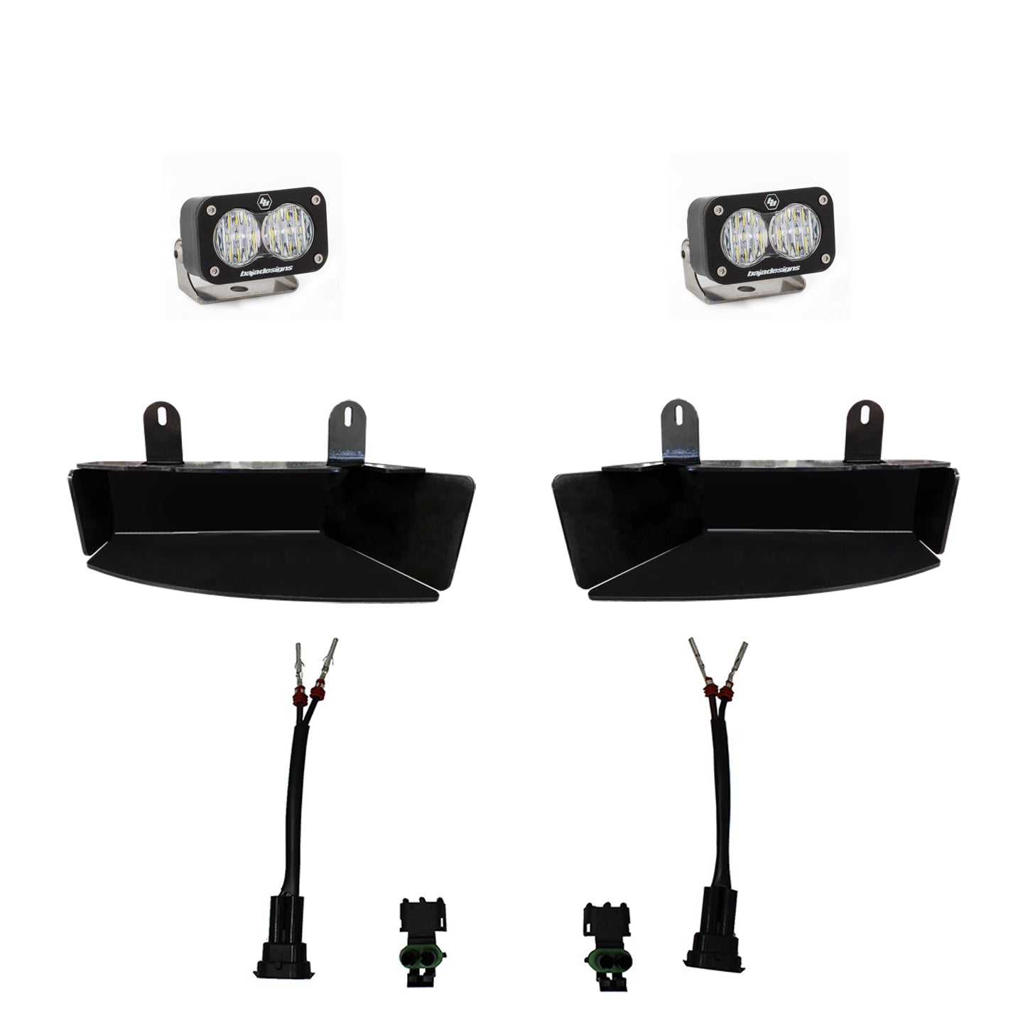 S2 Sport Fog Pocket Kit - '19-26 2500/3500 (Wide Cornering; Clear)
