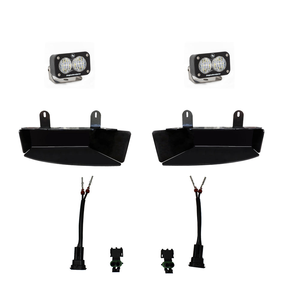 S2 Sport Fog Pocket Kit - '19-26 2500/3500 (Wide Cornering; Clear)