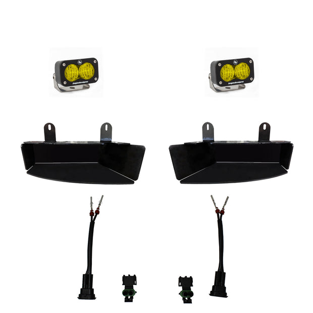 S2 Sport Fog Pocket Kit - '19-26 2500/3500 (Wide Cornering; Baja Amber)