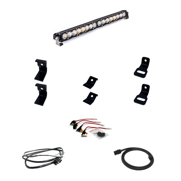 S8 20 Inch Grille Kit - '19-24 1500 Rebel; '21-24 1500 TRX (Driving/Combo; Clear)