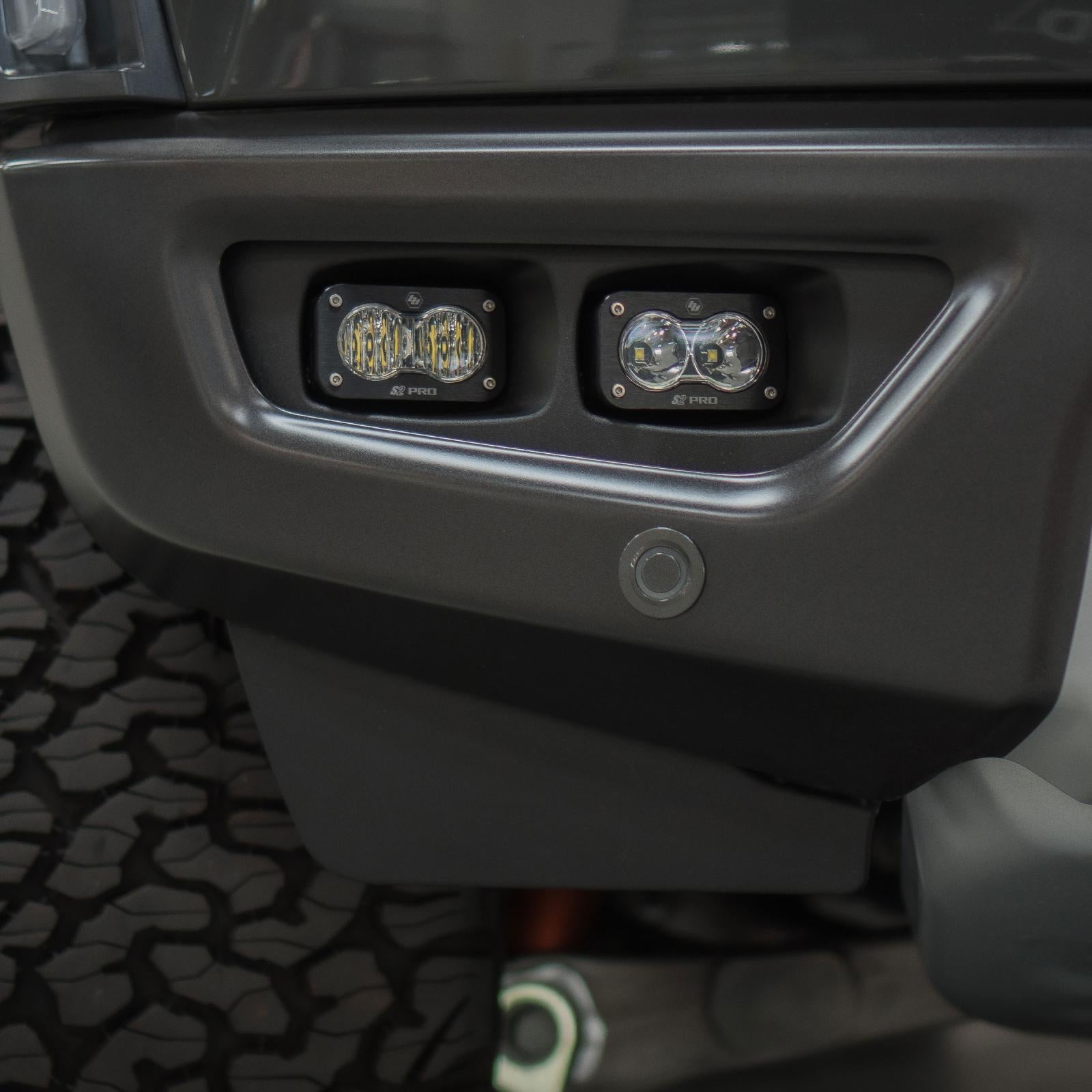 S2 Pro Dual Fog Pocket Kit - '21-26 F-150 Raptor  '24-26 F-150 Raptor 37/R (Multi-Pattern; Clear)