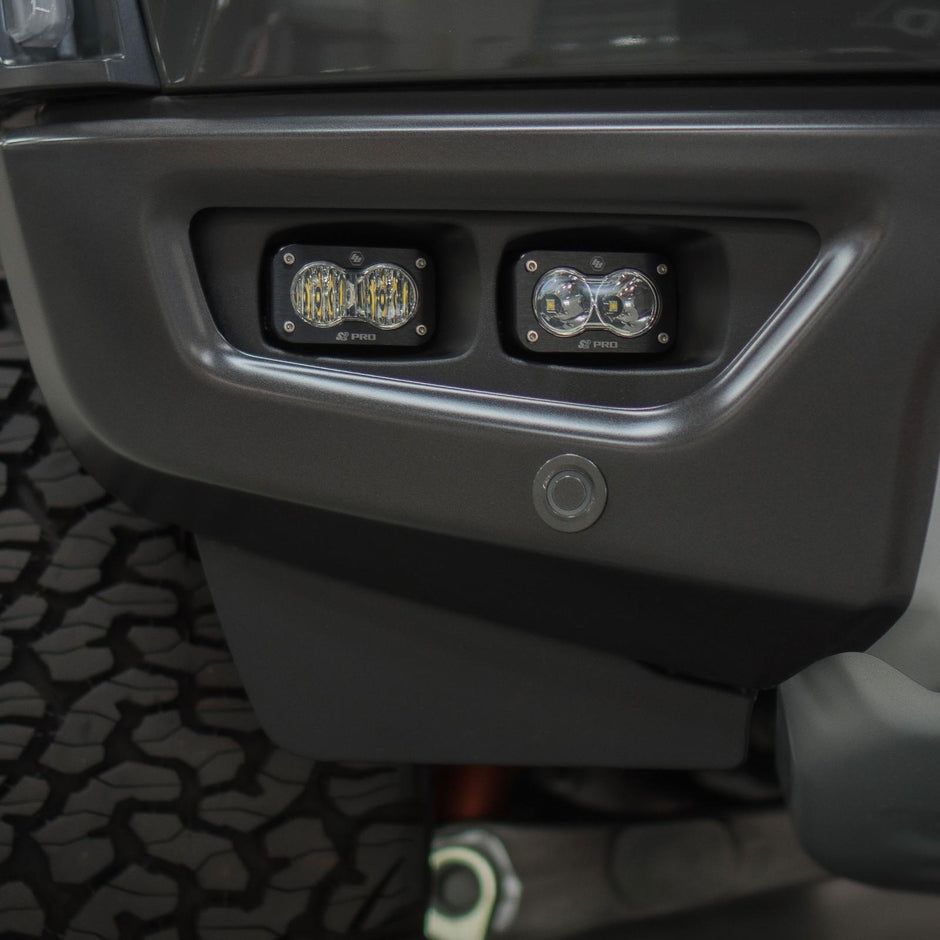 S2 Pro Dual Fog Pocket Kit - '21-26 F-150 Raptor  '24-26 F-150 Raptor 37/R (Multi-Pattern; Clear)