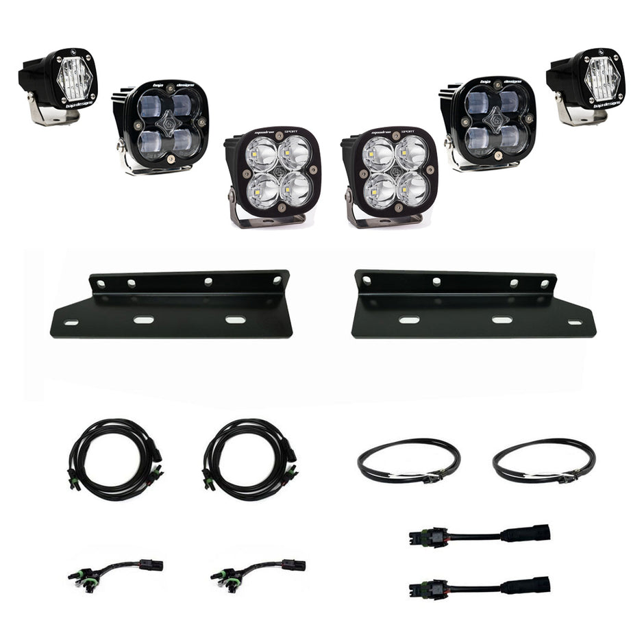 Squadron SAE/S1 Fog Pocket Kit - '21-26 F-150 Raptor (SAE Fog; Clear)