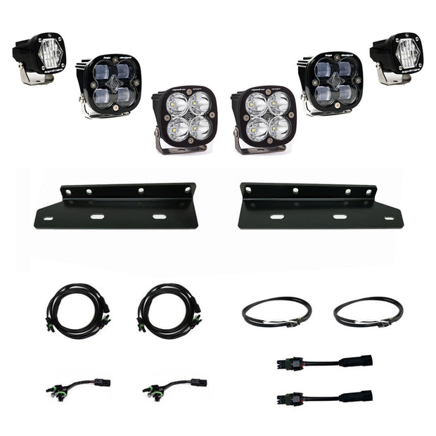Squadron SAE/S1 Fog Pocket Kit - '21-26 F-150 Raptor (SAE Fog; Clear)