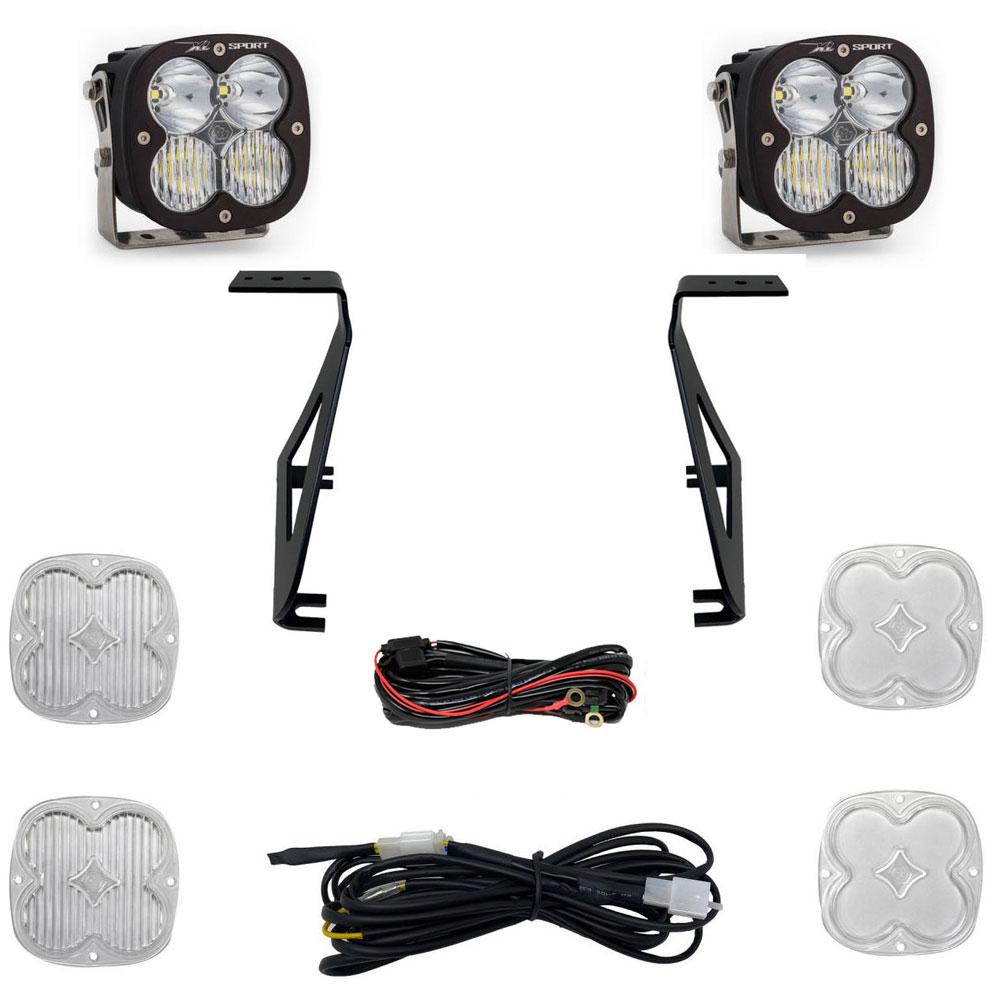 XL Sport A-Pillar Kit - '21-26 F-150 Raptor / Raptor R / Raptor 37 (Driving/Combo; Clear)