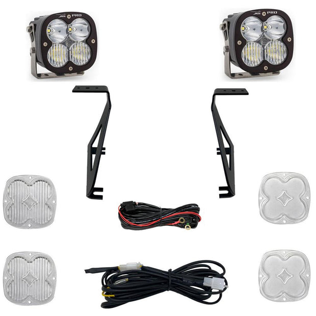 XL Pro A-Pillar Kit - '21-26 F-150 Raptor / Raptor R / Raptor 37 (Driving/Combo; Clear)