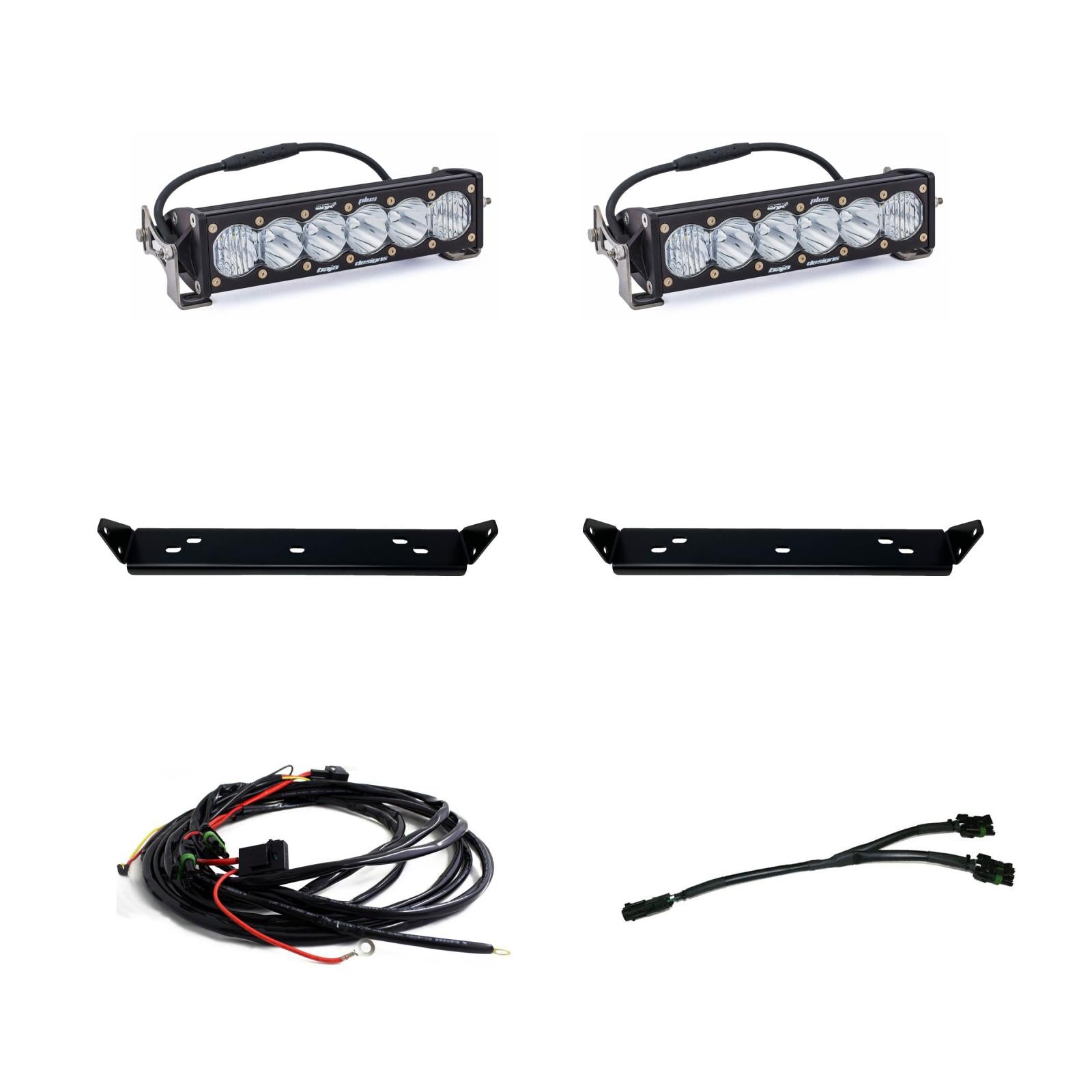 OnX6+ 10 Inch Dual Behind Grille Kit - '21-26 F-150 Raptor  '24-26 Raptor 37/R (Driving/Combo; Clear)