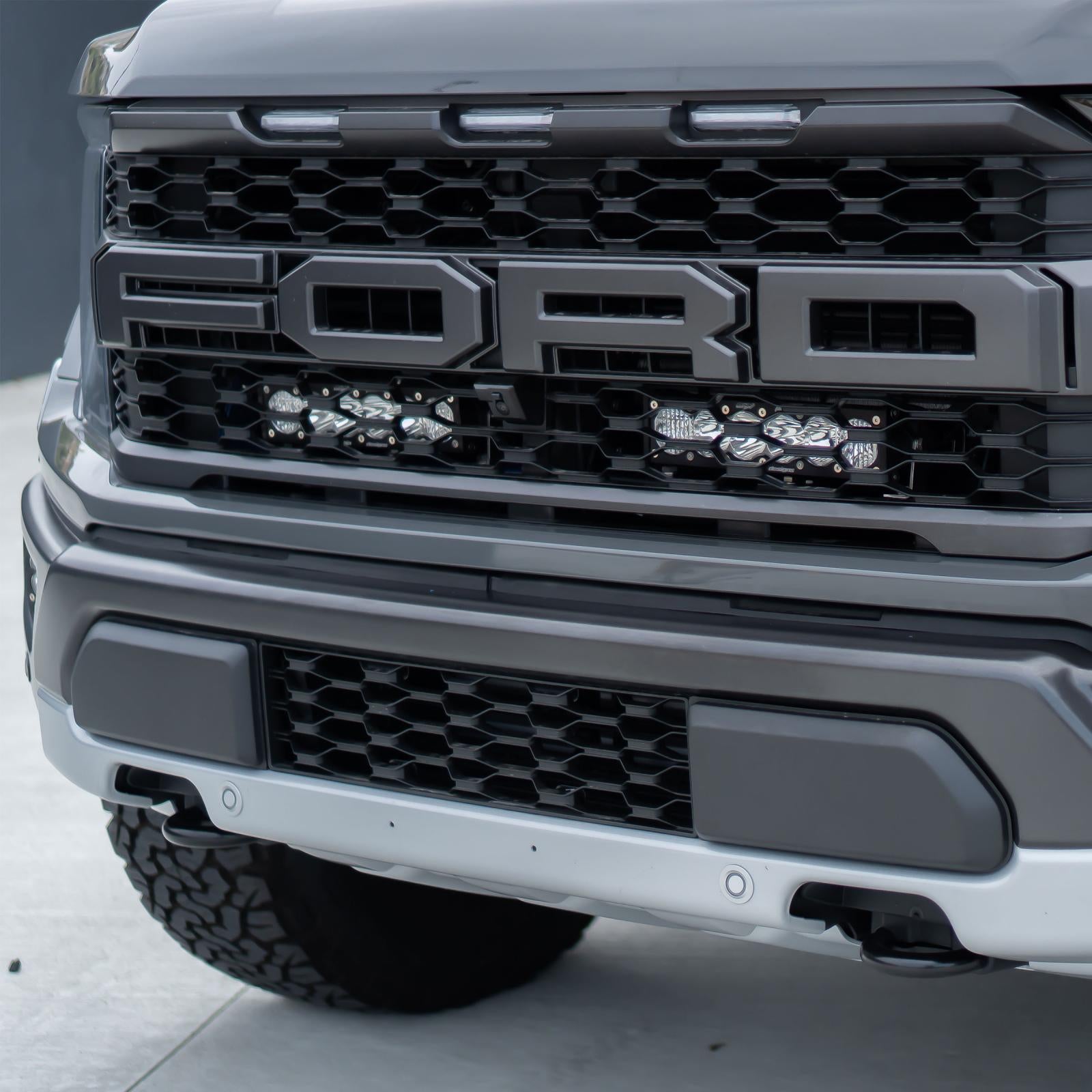 OnX6+ 10 Inch Dual Behind Grille Kit - '21-26 F-150 Raptor  '24-26 Raptor 37/R (Driving/Combo; Clear)