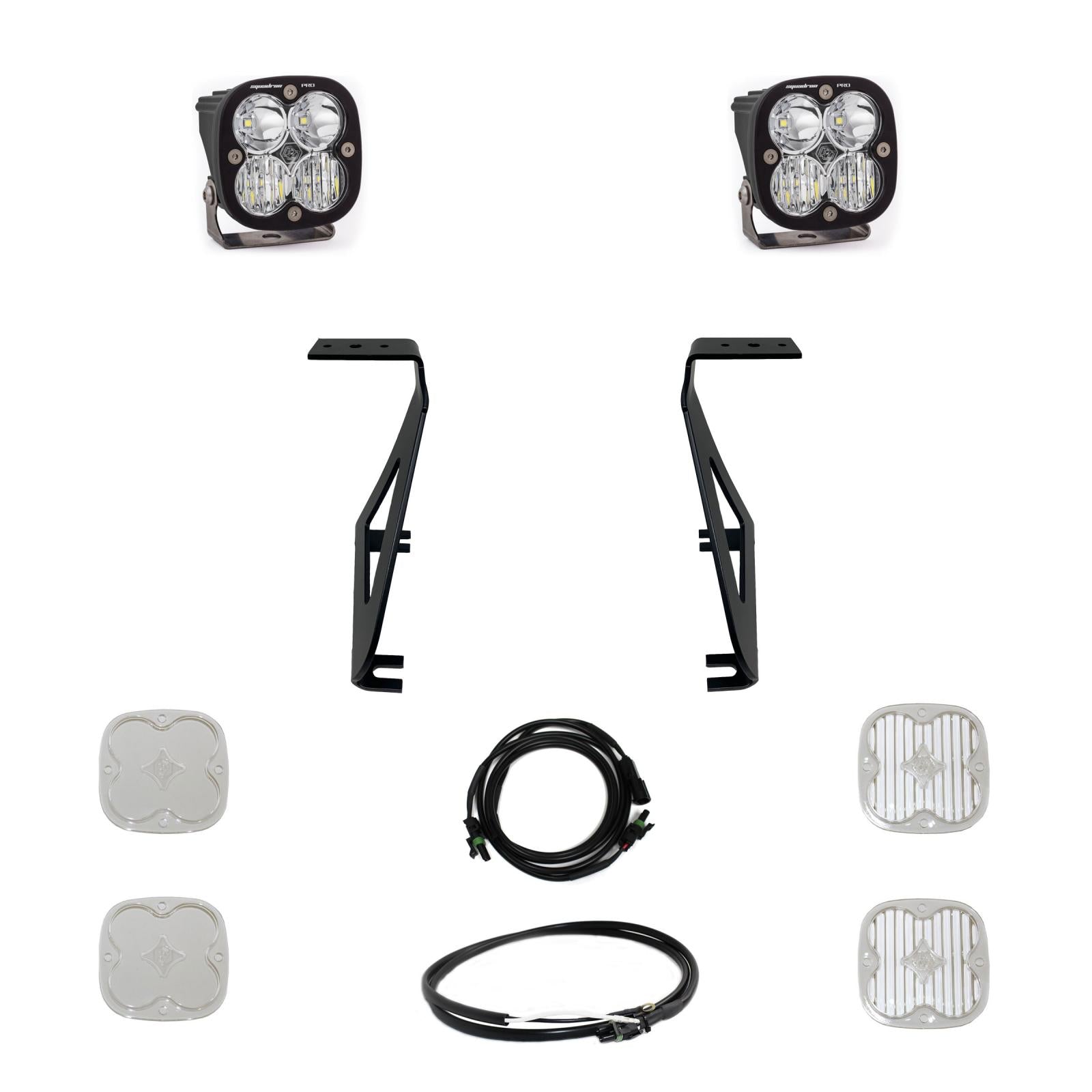 Squadron Pro A-Pillar Kit - '21-26 F-150 Raptor / Raptor R / Raptor 37 (Driving/Combo; Clear)