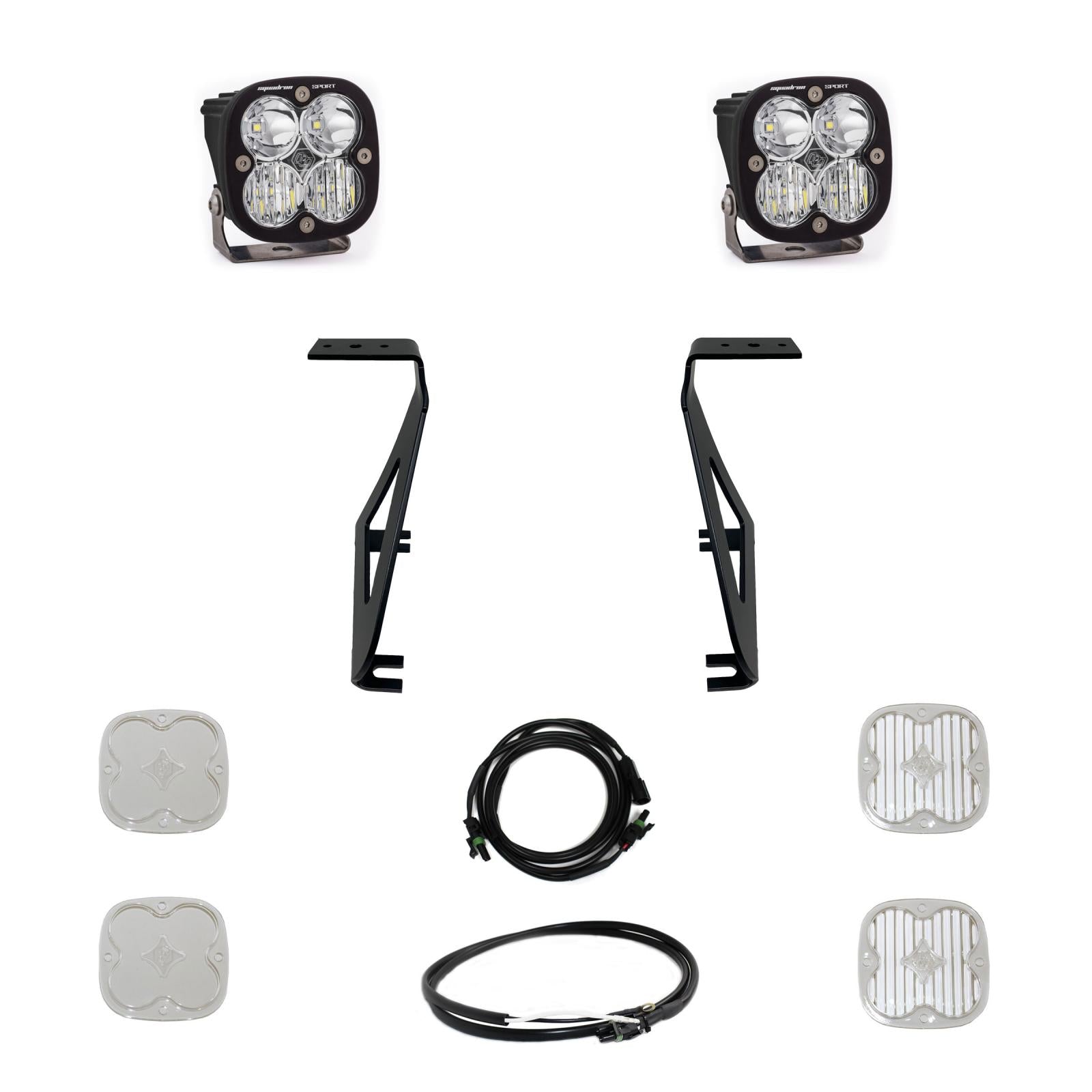 Squadron Sport A-Pillar Kit - '21-26 F-150 Raptor / Raptor R / Raptor 37 (Driving/Combo; Clear)