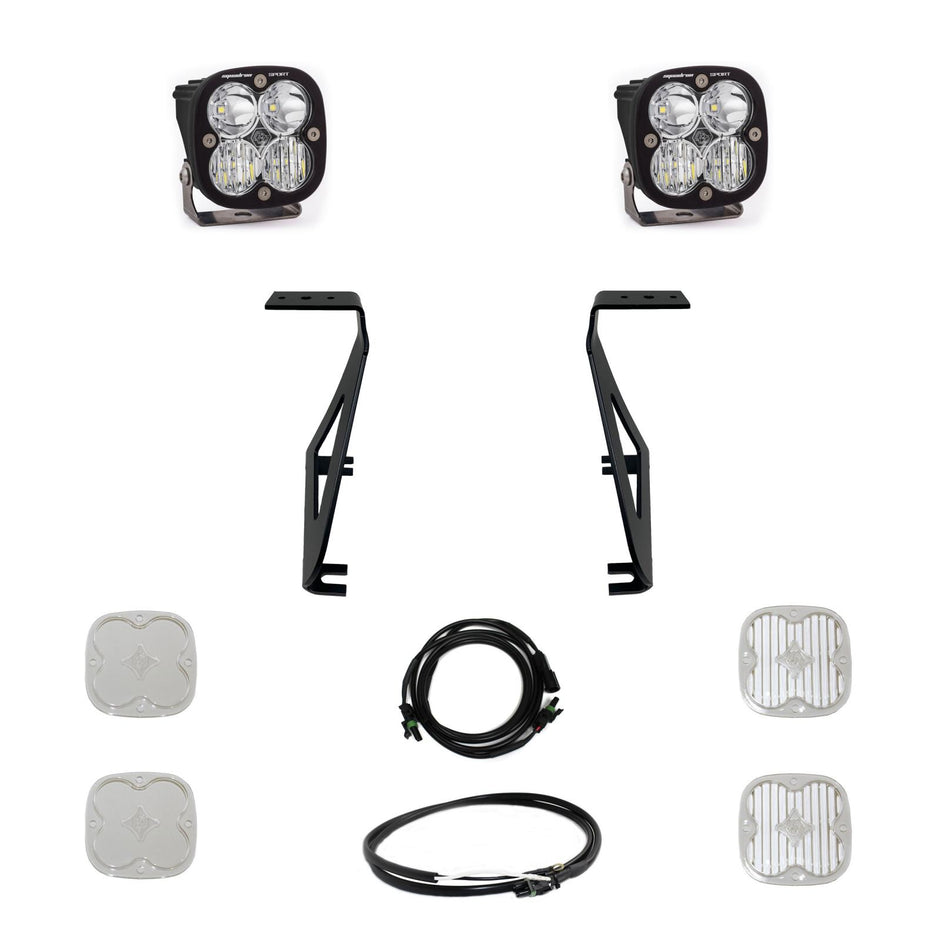 Squadron Sport A-Pillar Kit - '21-26 F-150 Raptor / Raptor R / Raptor 37 (Driving/Combo; Clear)