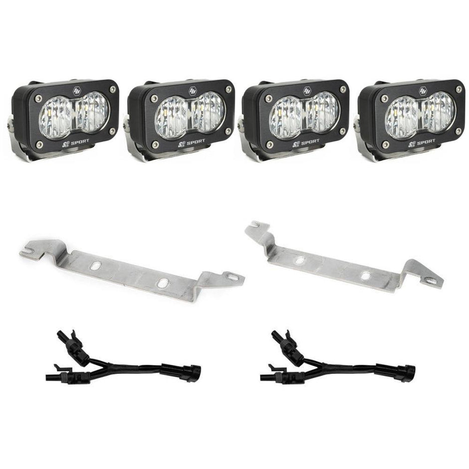 S2 Sport Fog Pocket Kit - '22-26 Tundra (Wide Cornering; Clear)