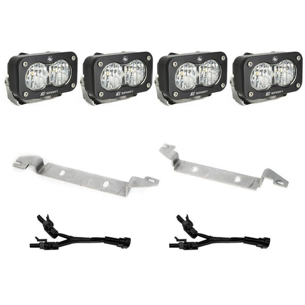 S2 Sport Fog Pocket Kit - '22-26 Tundra (Wide Cornering; Clear)