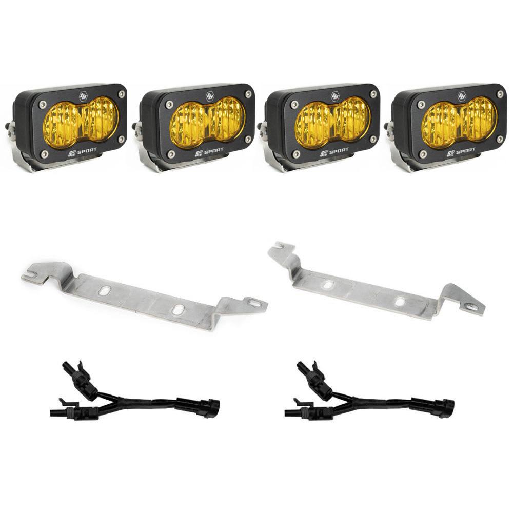 S2 Sport Fog Pocket Kit - '22-26 Tundra (Wide Cornering; Baja Amber)