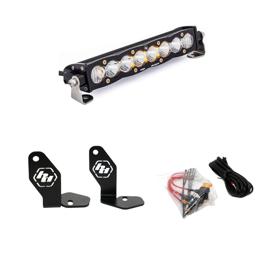 Polaris RZR Pro R S8 10" Hood Mount Kit  Baja Amber