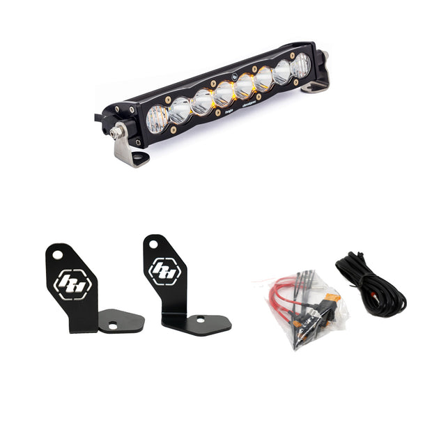 Polaris RZR Pro R S8 10" Hood Mount Kit  Baja Amber