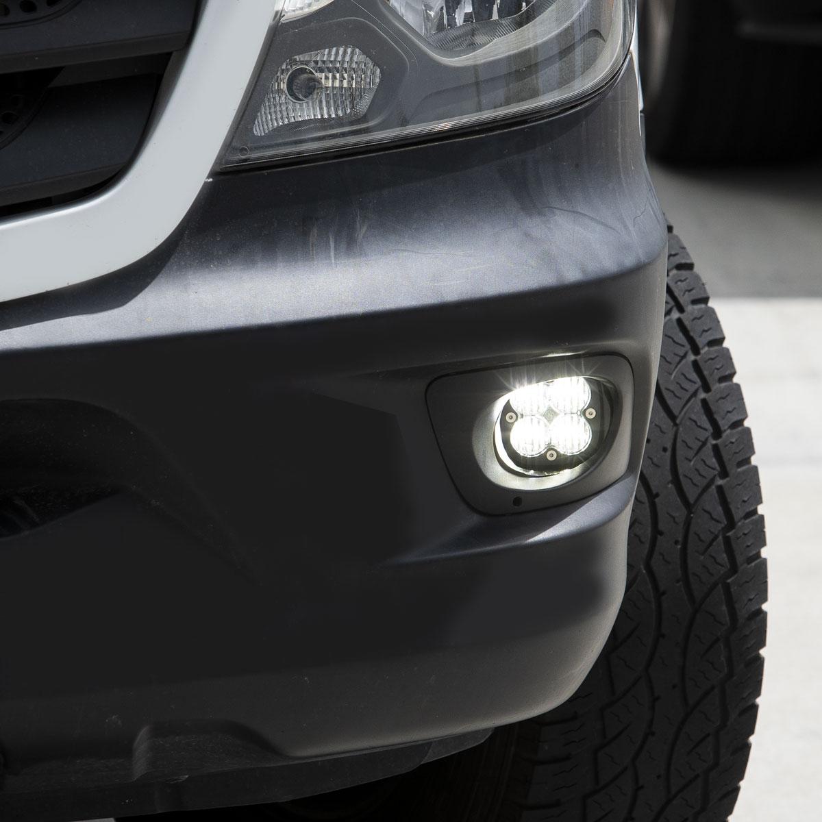 Mercedes Squadron Sport Fog Pocket Light Kit - Mercedes 2014-2018 Sprinter Van (Clear)