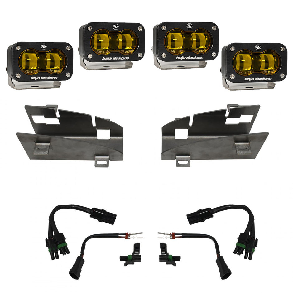 Dodge  Ram Rebel/TRX (19-24)  Dual S2 SAE Amber FPK
