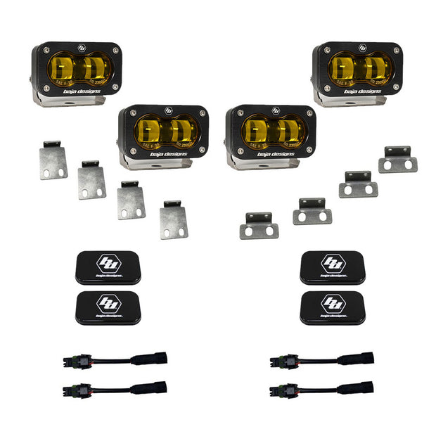 S2 SAE Amber Fog Pocket Kits - Ford '21-26 F-150 Raptor  '24-26 F-150 Raptor 37/R