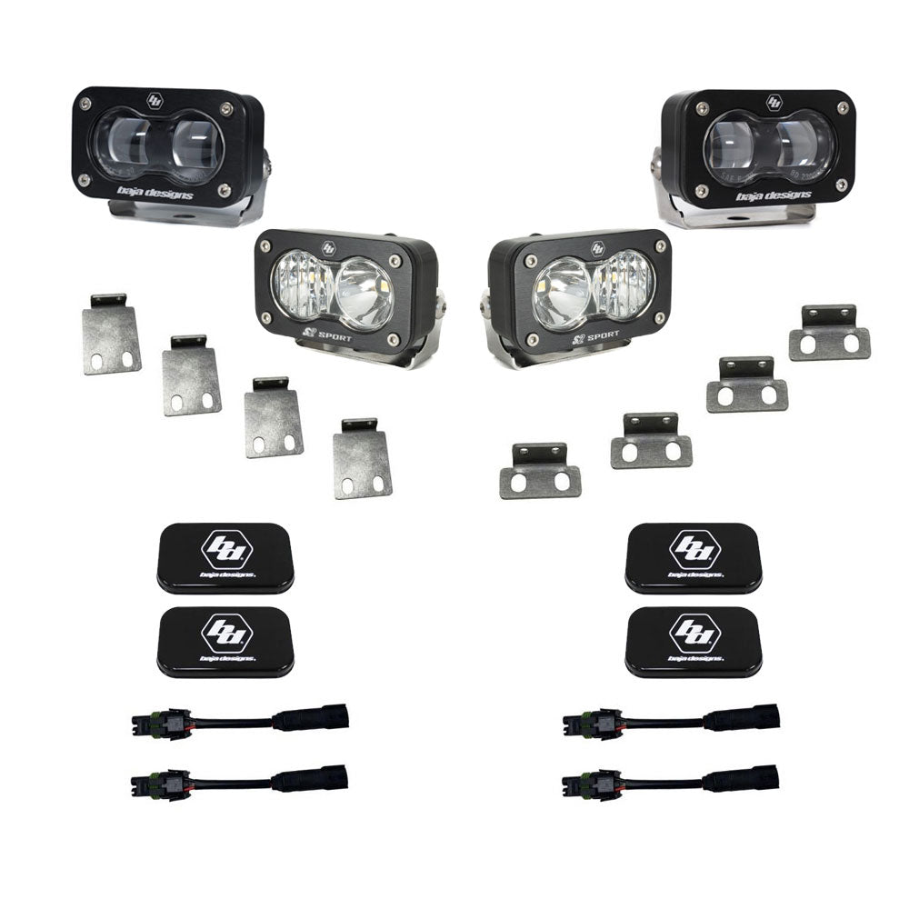 S2 SAE/S2 Sport Fog Pocket Kits - Ford '21-26 F-150 Raptor  '23-26 Bronco Raptor  '24-26 F-150 Raptor 37/R