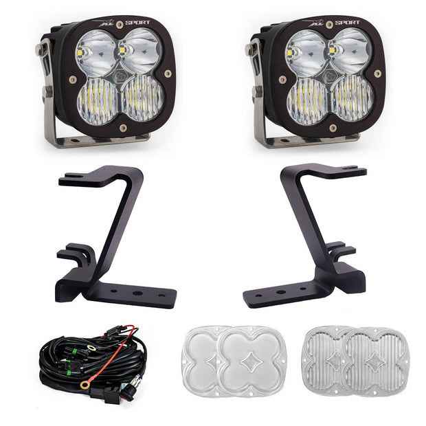XL Sport A-Pillar Kit - 2023-26 Ford F-250/350 Super Duty (Driving/Combo; Clear; Toggle Wiring)