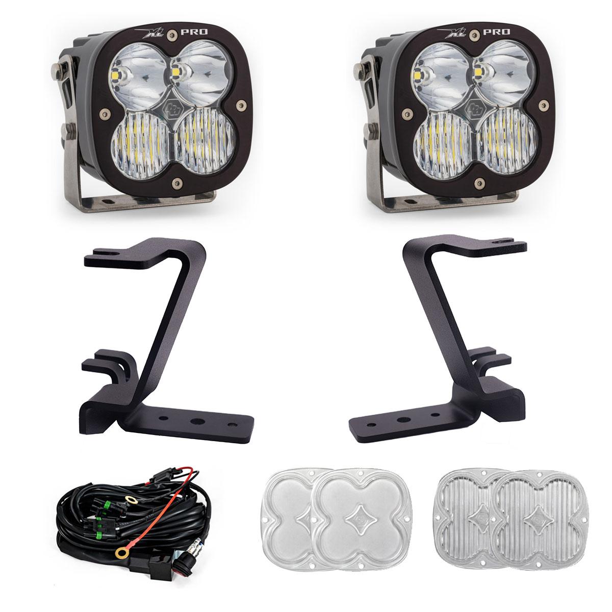 XL ProA-Pillar Kit - 2023-26 FordF-250/350 Super Duty (Driving/Combo; Clear; Toggle Wiring)