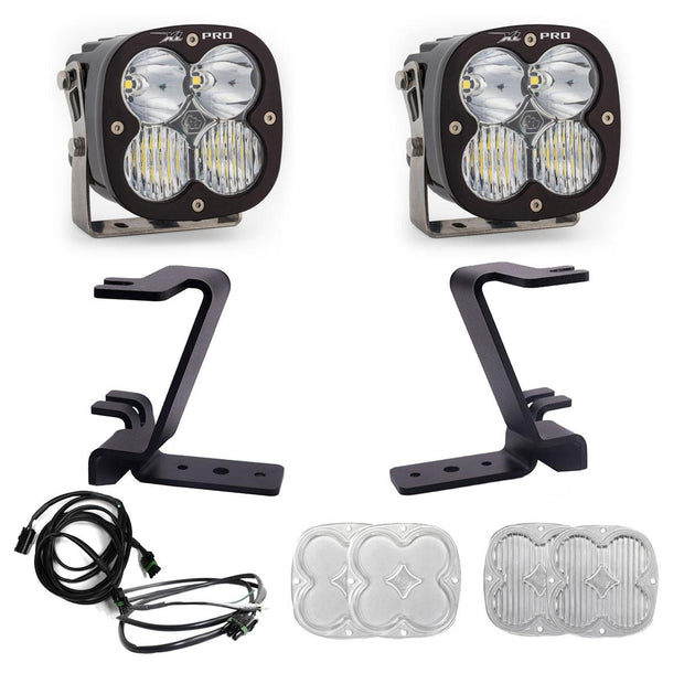 XL Pro A-Pillar Kit - 2023-26 Ford F-250/350 Super Duty (Driving/Combo; Clear; Upfitter Wiring)