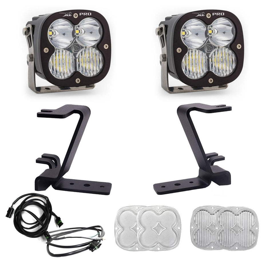XL Pro A-Pillar Kit - 2023-26 Ford F-250/350 Super Duty (Driving/Combo; Clear; Upfitter Wiring)