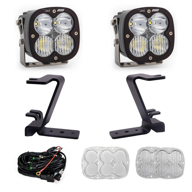 XL80 A-Pillar Kit - 2023-26 Ford F-250/350 Super Duty (Driving/Combo; Clear; Toggle Wiring)
