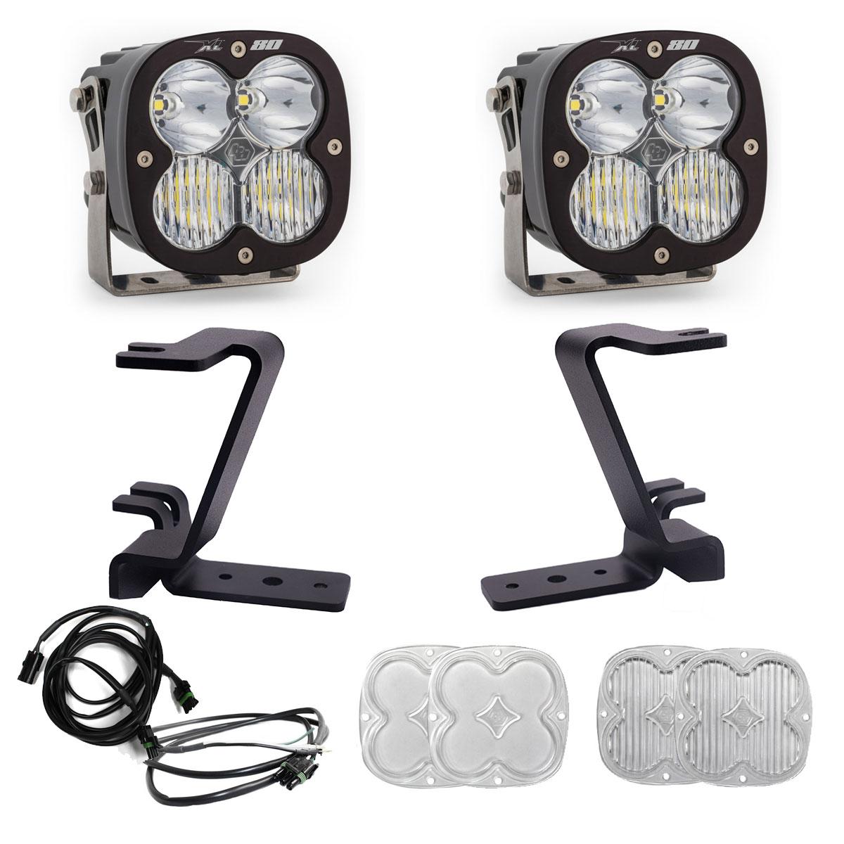 XL80 A-Pillar Kit - 2023-26 Ford F-250/350 Super Duty (Driving/Combo; Clear; Upfitter Wiring)