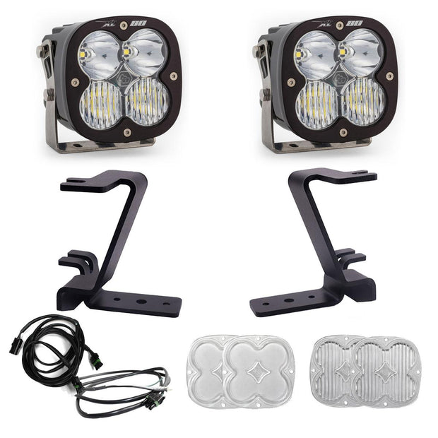XL80 A-Pillar Kit - 2023-26 Ford F-250/350 Super Duty (Driving/Combo; Clear; Upfitter Wiring)