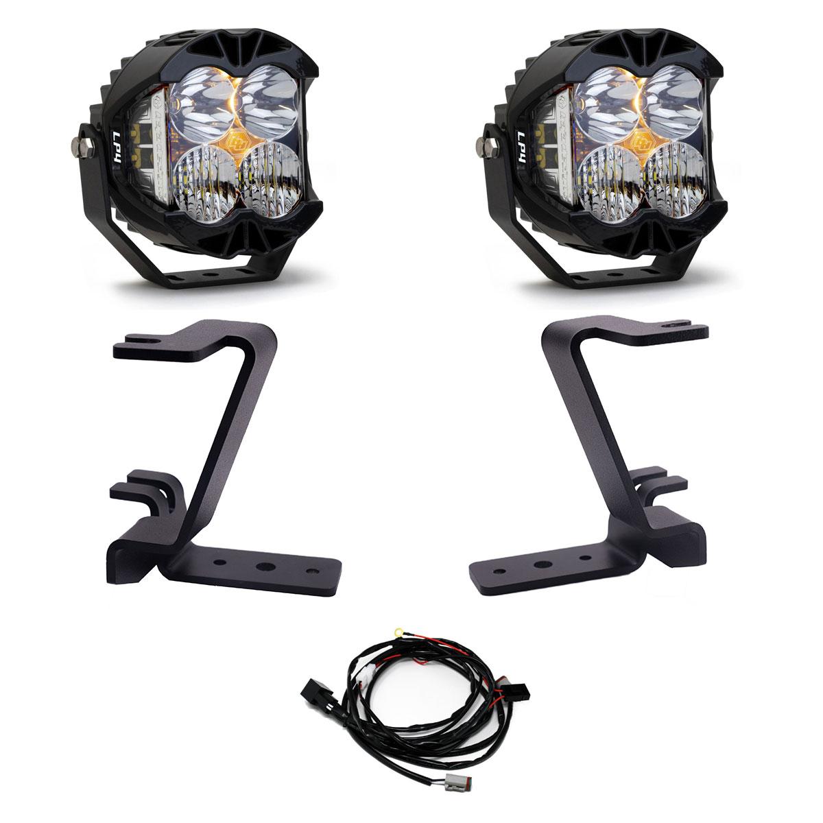 LP4 A-Pillar Kit - 2023-26 Ford F-250/350 Super Duty (Driving/Combo; Clear; Toggle Wiring)