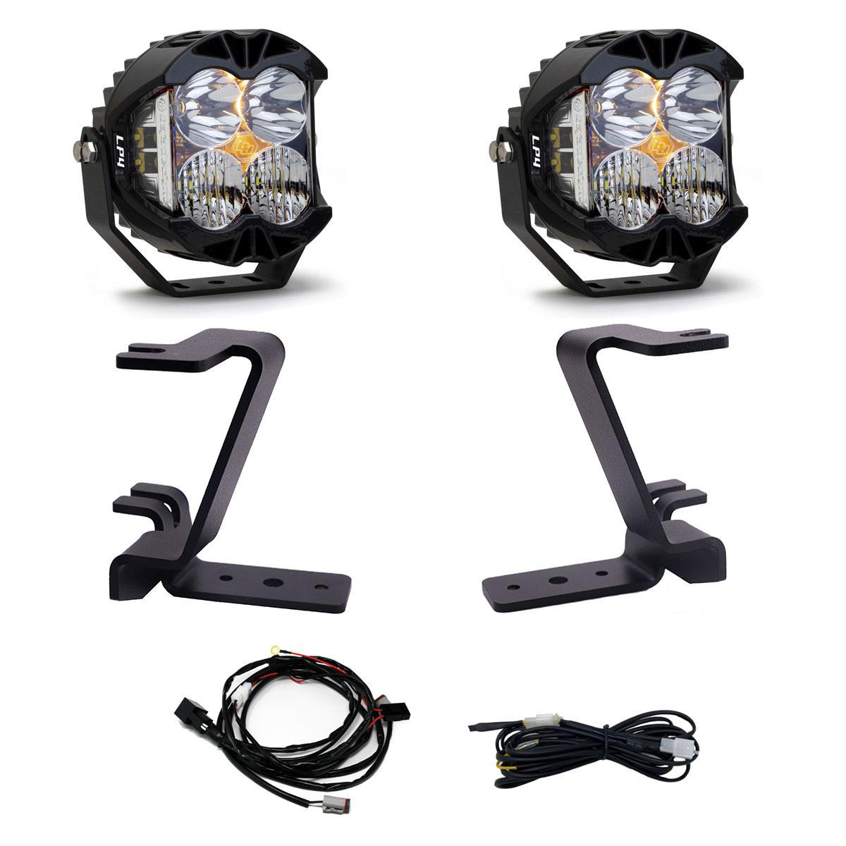 LP4 A-Pillar Kit - 2023-26 Ford F-250/350 Super Duty (Driving/Combo; Clear; Upfitter Wiring)