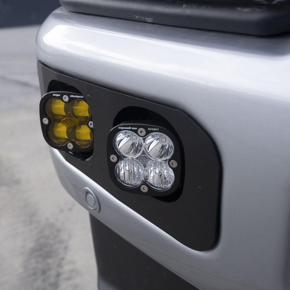 Squadron SAE/Sport Fog Pocket Kit - 2023-26 Ford F-250/350 Super Duty (SAE Fog; Baja Amber; Toggle Wiring)