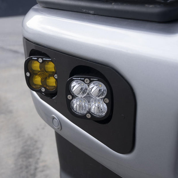 Squadron SAE/Sport Fog Pocket Kit - 2023-26 Ford F-250/350 Super Duty (SAE Fog; Baja Amber; Toggle Wiring)