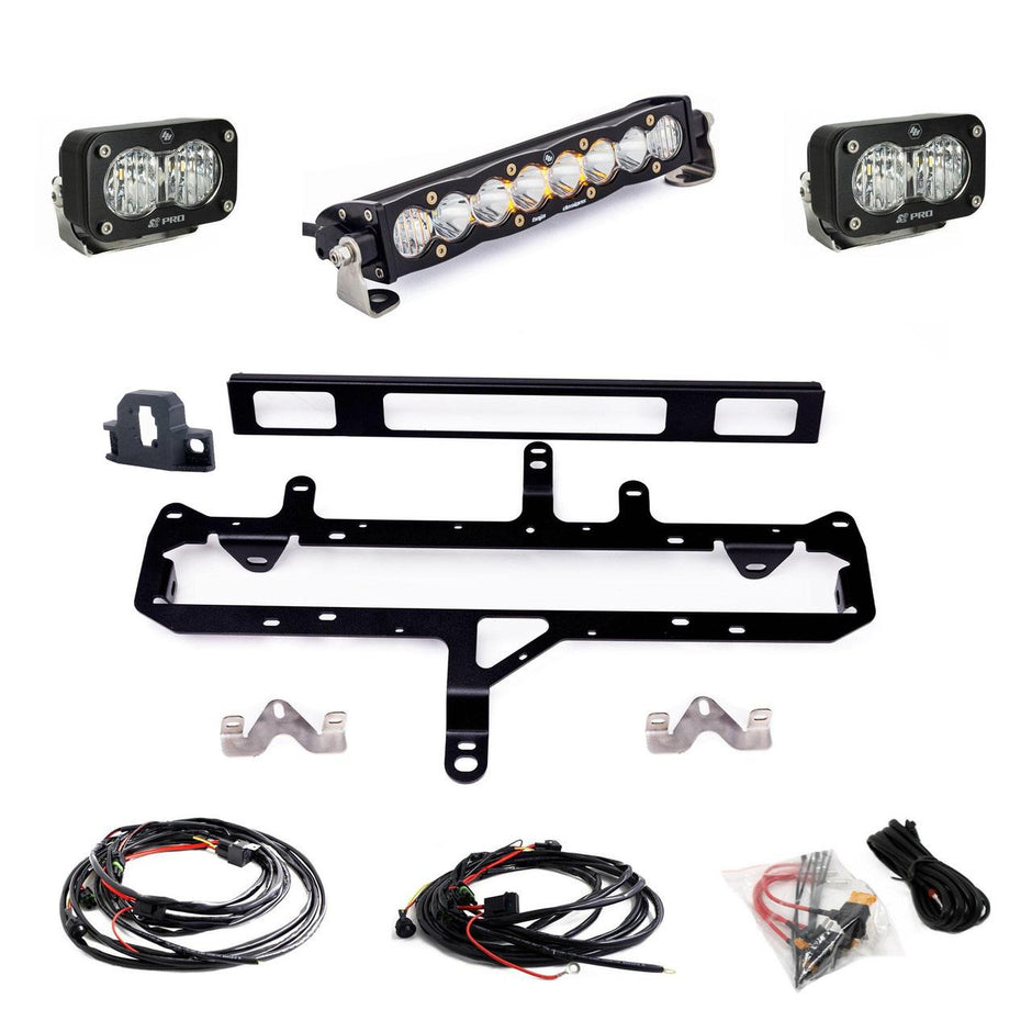Toyota S8 10" Light Bar / S2 Pro Grille Conversion Light Kit - 2024-2026 Toyota Tacoma (Clear)