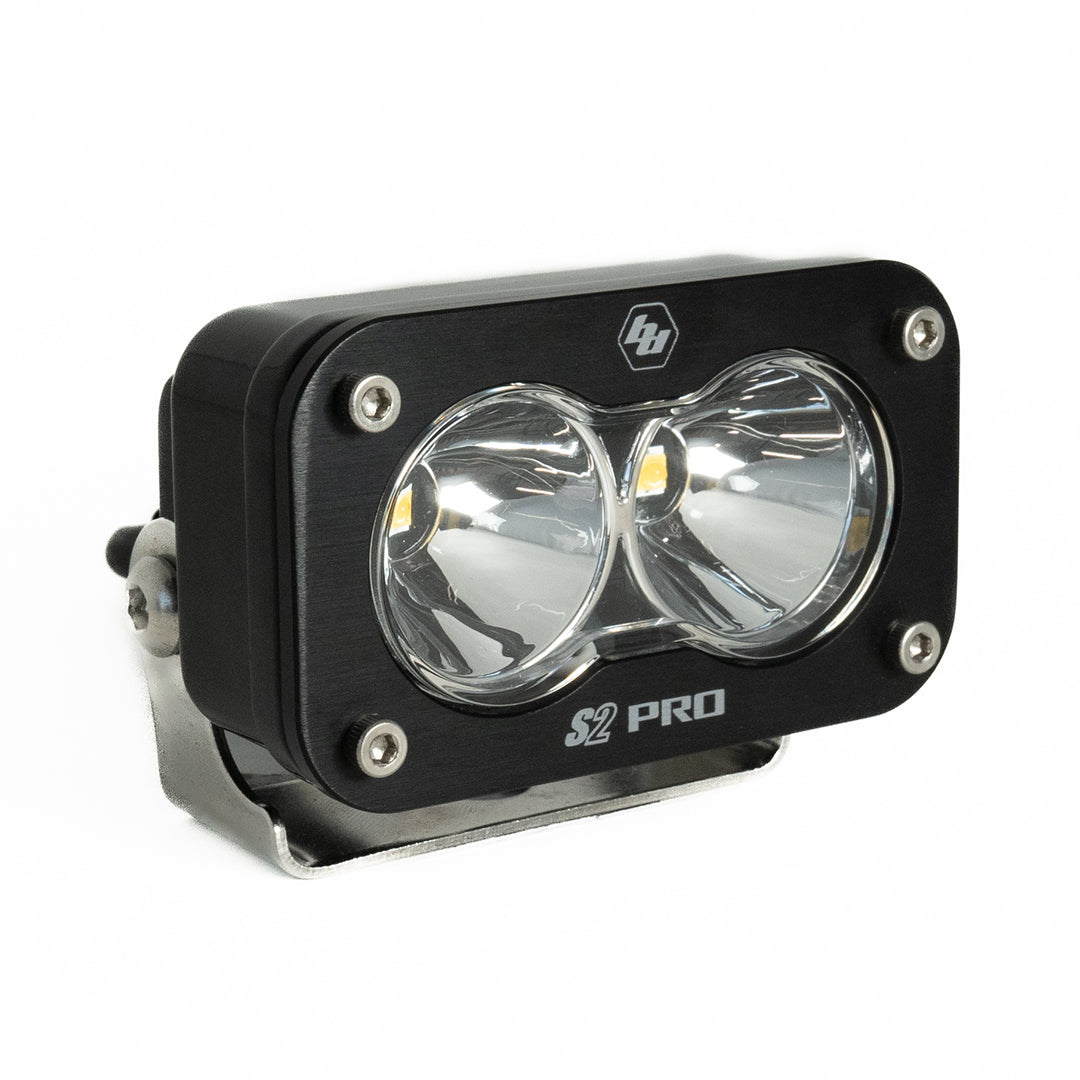 S2 Pro Black LED Light Pod (Spot; Clear)